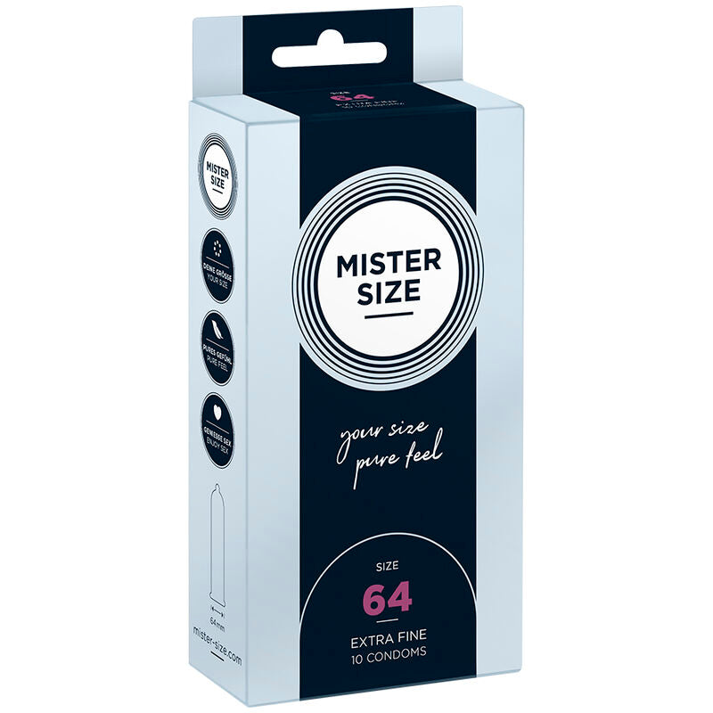 MISTER SIZE - KONDOME GRÖSSE XXL 64 MM (10 EINHEITEN) Kondome diskret online kaufen