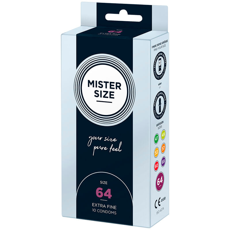 MISTER SIZE - KONDOME GRÖSSE XXL 64 MM (10 EINHEITEN) bei Secret Pulse im Erotikshop