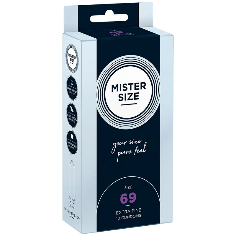 Mister Size XXXL Kondome 69 mm – 10er-Pack, ultradünn & sicher für Schutz und angenehmes Gefühl