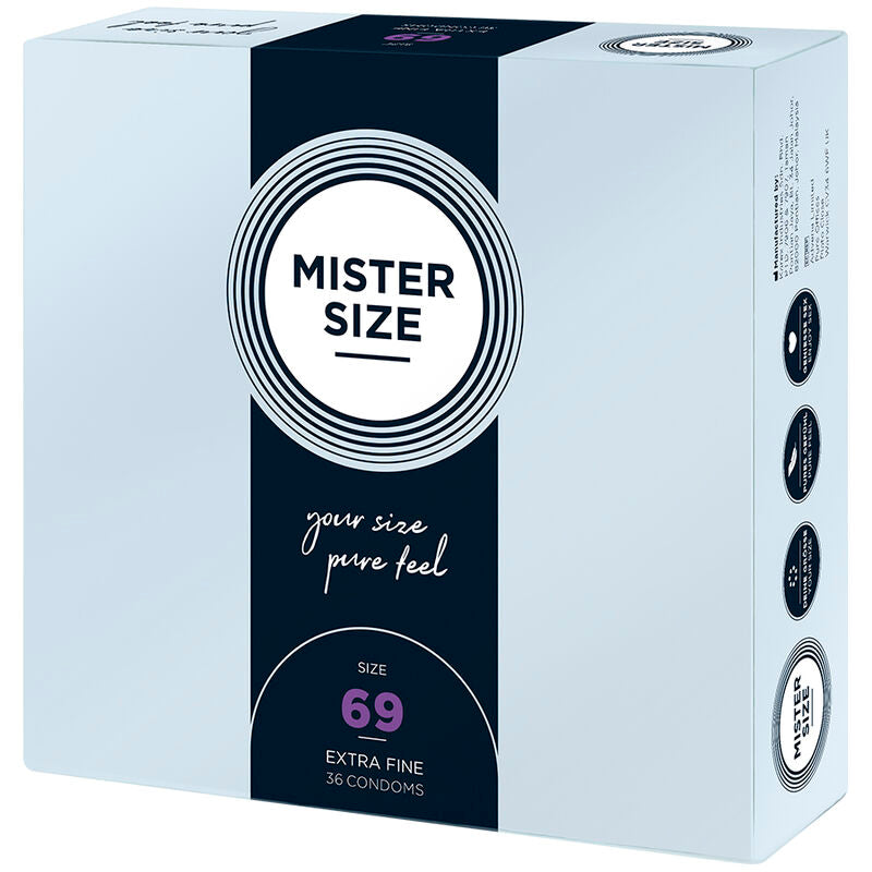 Mister Size XXXL Kondome 69 mm – 36er-Pack, ultradünn & sicher für Schutz und angenehmes Gefühl