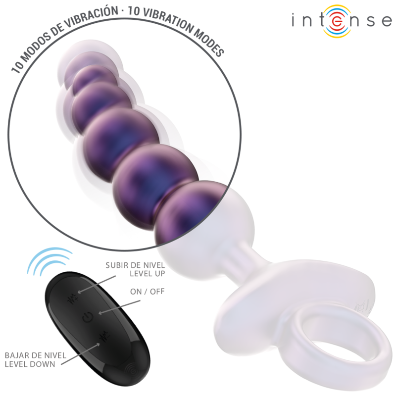 INTENSE - TITO VIBRIERENDER ANALSTECKER MODELL 3 MIT FERNBEDIENUNG hochwertiges Intimtoy