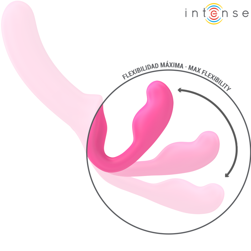 INTENSE Amy Doppelvibrator 20 cm – Rosa, Fernbedienung, 10 Vibrationsmodi – Vibrator Bild 10