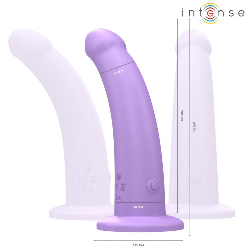 INTENSE Eddie Vibrator 17,5 cm – 10 Vibrationsstufen, Fernbedienung, Wasserdicht, Lila – Vibrator Bild 4