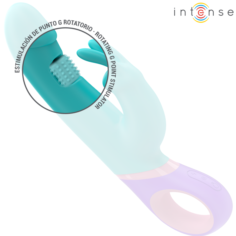 Intense Monica Rabbit Vibrator 22,5 cm – G-Punkt rotierend, 14 Vibrationsmodi, wasserdicht Rabbit Vibrator diskret online kaufen