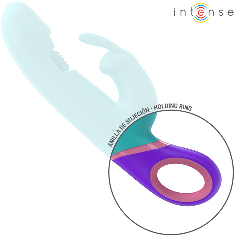 Intense Monica Rabbit Vibrator 22,5 cm – G-Punkt rotierend, 14 Vibrationsmodi, wasserdicht für intensive Stimulation und Self-Love