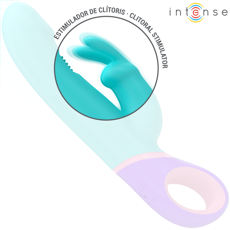 Intense Monica Rabbit Vibrator 22,5 cm – G-Punkt rotierend, 14 Vibrationsmodi, wasserdicht für sinnliche Momente allein oder zu zweit