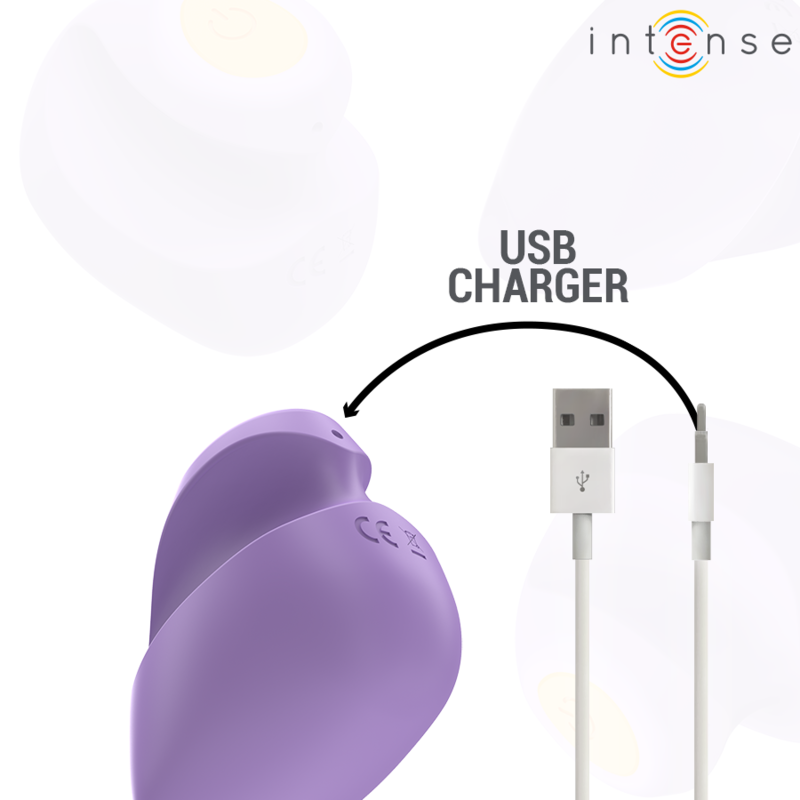 INTENSE - URSULA STIMULATOR 10 VIBRATIONEN LILA hochwertiges Sextoy bei Secret Pulse