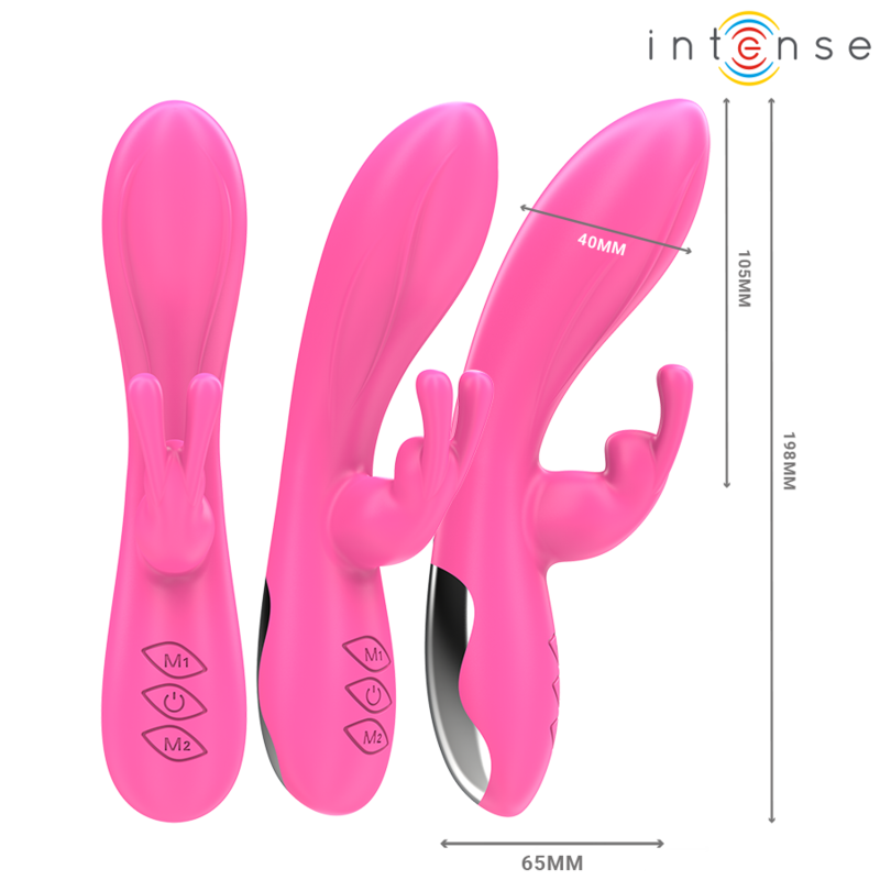 Intense Randall Rabbit Vibrator Rosa – 10 Vibrationen, G-Punkt & Klitoris – Rabbit Vibrator Bild 3