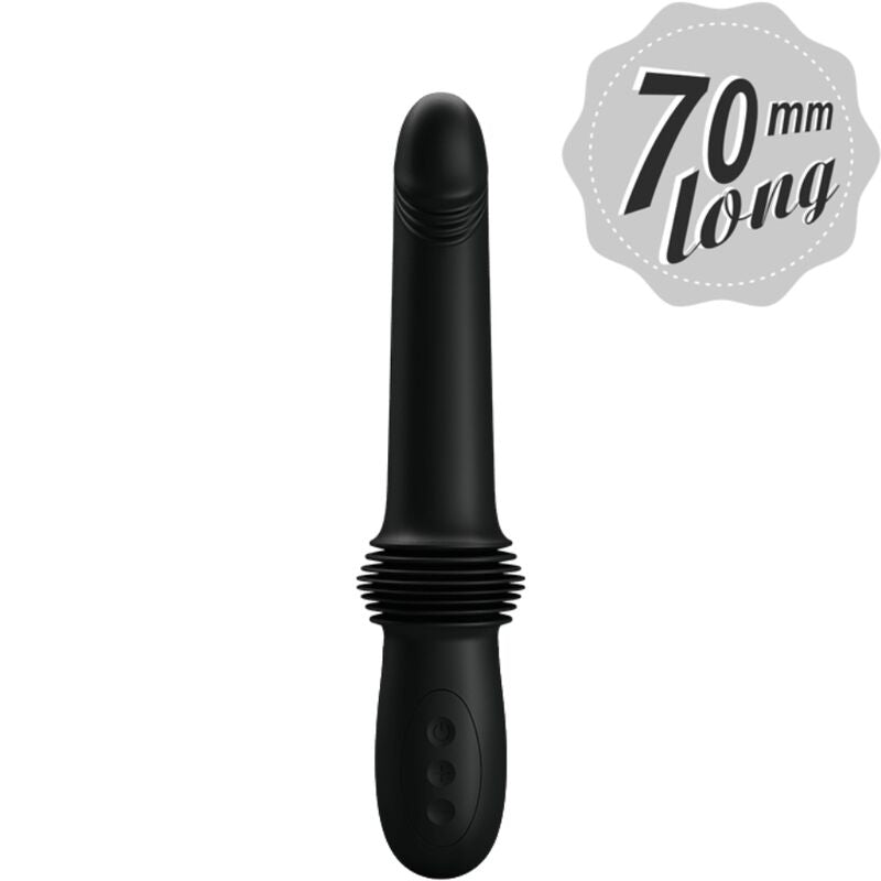 PRETTY LOVE - PAZUZU VIBRATOR 3 STOSSMODI SCHWARZ Vibrator diskret online kaufen