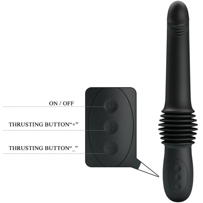 PRETTY LOVE - PAZUZU VIBRATOR 3 STOSSMODI SCHWARZ für sinnliche Momente allein oder zu zweit
