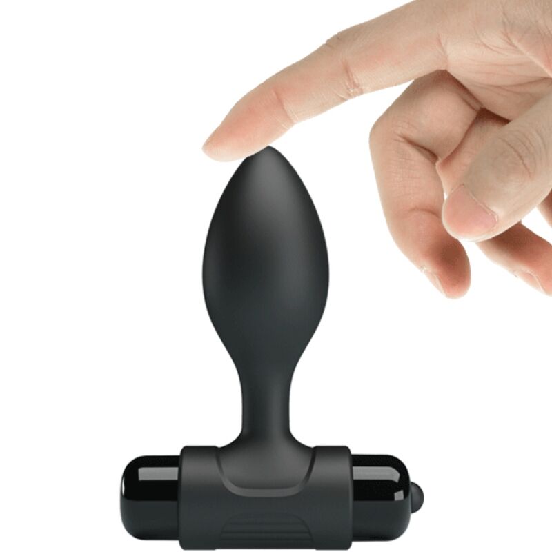 PRETTY LOVE - VIBRA BUTT 10 VIBRATIONEN ANALSTECKER SCHWARZ für sinnliche und diskrete Momente