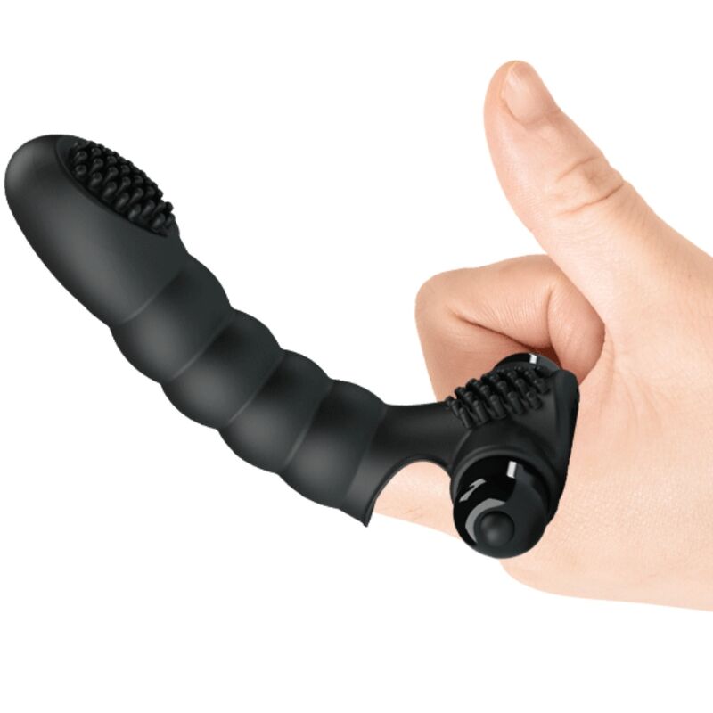 PRETTY LOVE - ALEXANDER FINGERVIBRATOR 10 VIBRATIONEN SCHWARZ Produktansicht und Details