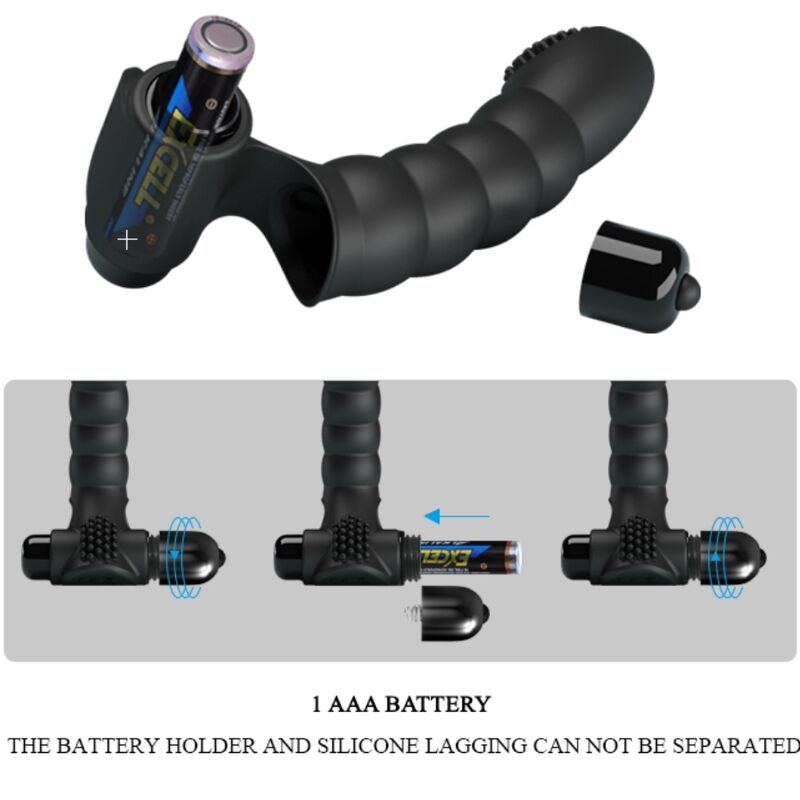 PRETTY LOVE - ALEXANDER FINGERVIBRATOR 10 VIBRATIONEN SCHWARZ für sinnliche Momente allein oder zu zweit