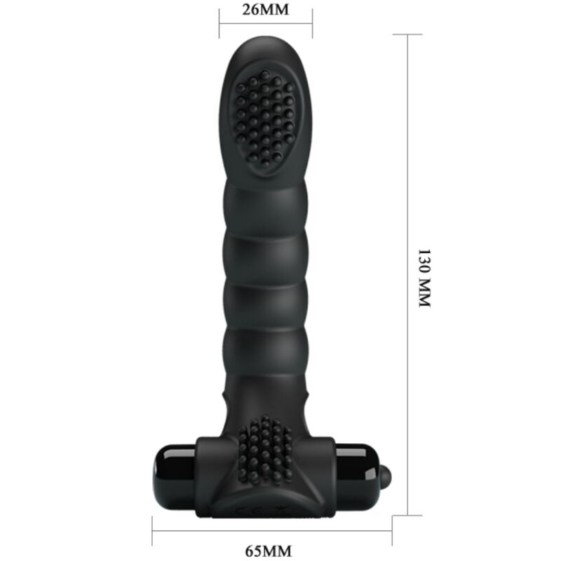 PRETTY LOVE - ALEXANDER FINGERVIBRATOR 10 VIBRATIONEN SCHWARZ hochwertiges Sextoy bei Secret Pulse