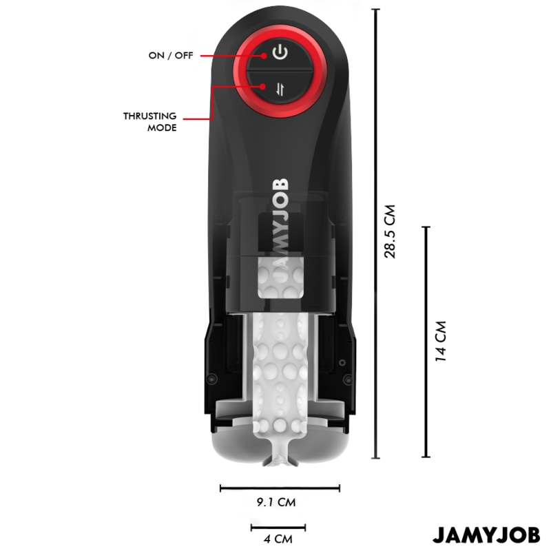 JAMYJOB - AUTOMATISCHER VAGINA-MASTURBATOR MIT GRAVITY-FUNKTION, 5 SAUGMODI – automatischer Masturbator Bild 5