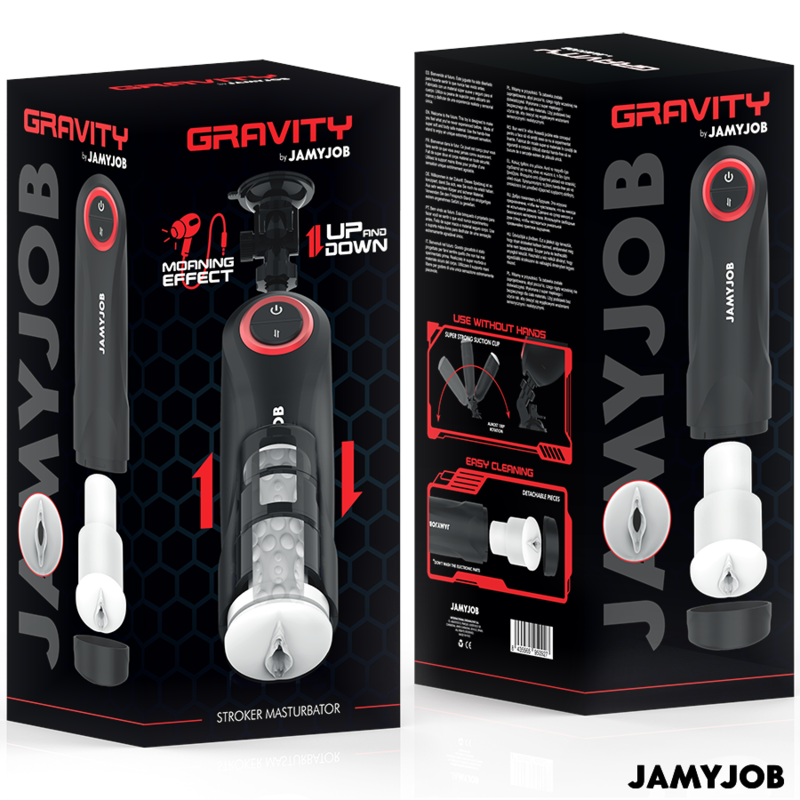 JAMYJOB - AUTOMATISCHER VAGINA-MASTURBATOR MIT GRAVITY-FUNKTION, 5 SAUGMODI – automatischer Masturbator Bild 14