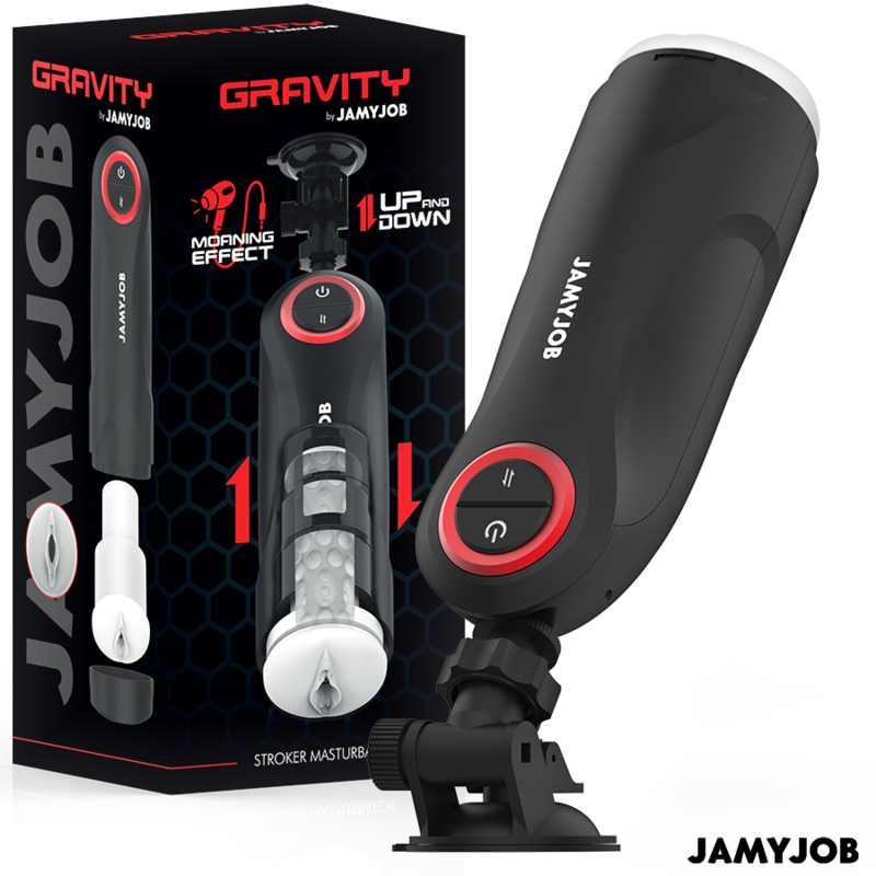 JAMYJOB - AUTOMATISCHER VAGINA-MASTURBATOR MIT GRAVITY-FUNKTION, 5 SAUGMODI – automatischer Masturbator Bild 1