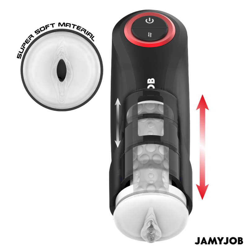 JAMYJOB - AUTOMATISCHER VAGINA-MASTURBATOR MIT GRAVITY-FUNKTION, 5 SAUGMODI – automatischer Masturbator Bild 3