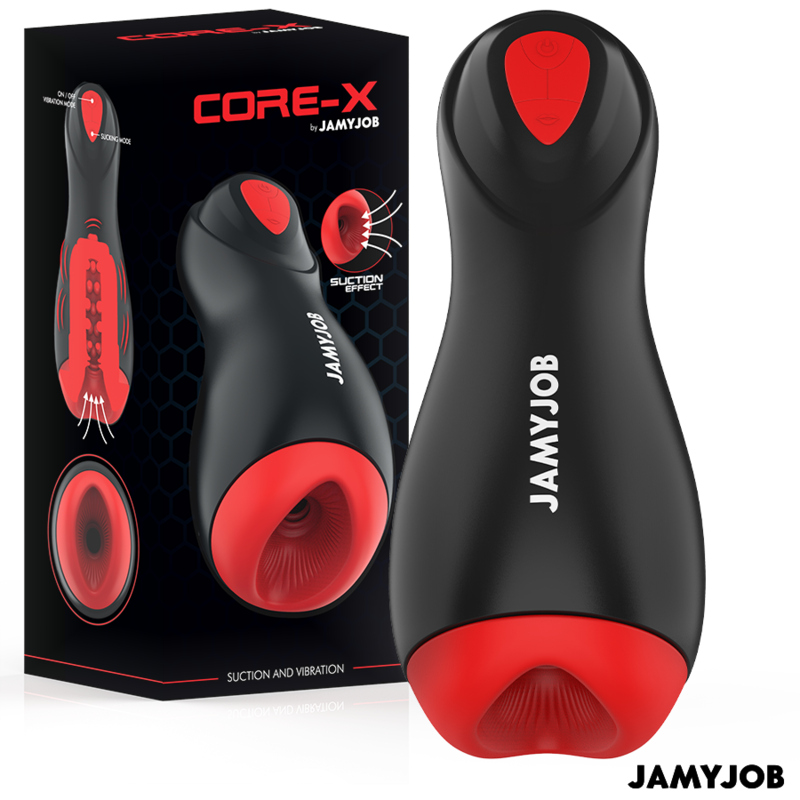 JAMYJOB - CORE-X AUTOMATISCHER MASTURBATOR 5 SAUG- UND VIBRATIONSMODI – automatischer Masturbator Bild 2