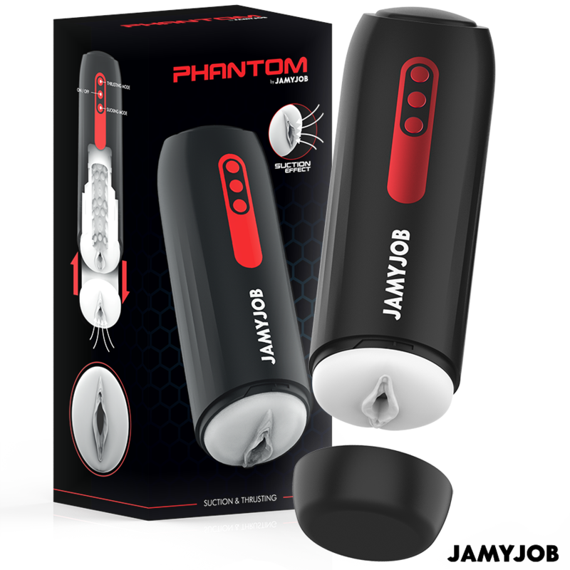 JAMYJOB - PHANTOM AUTOMATISCHER VAGINA-MASTURBATOR 5 SAUG- UND STOSSMODI – automatischer Masturbator Bild 3