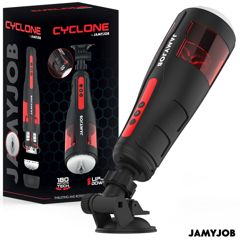 JAMYJOB - CYCLONE AUTOMATISCHER VAGINA-MASTURBATOR 10 ROTATIONS- UND STOSSMODI – automatischer Masturbator Bild 1