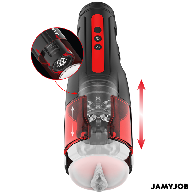 JAMYJOB - CYCLONE AUTOMATISCHER VAGINA-MASTURBATOR 10 ROTATIONS- UND STOSSMODI – automatischer Masturbator Bild 4