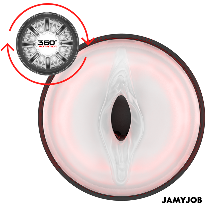 JAMYJOB - CYCLONE AUTOMATISCHER VAGINA-MASTURBATOR 10 ROTATIONS- UND STOSSMODI – automatischer Masturbator Bild 11