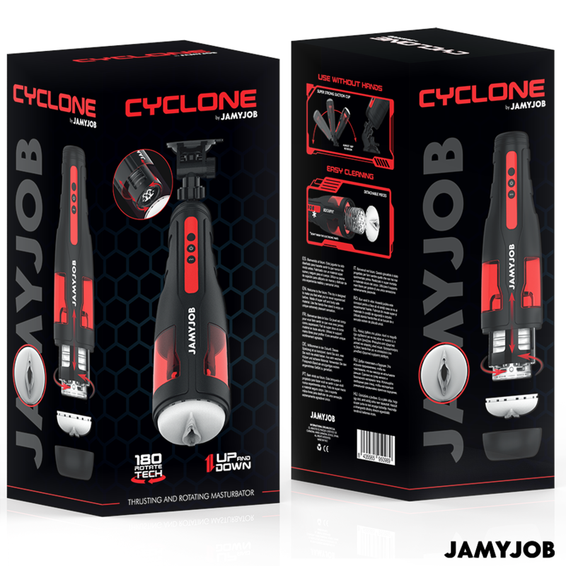 JAMYJOB - CYCLONE AUTOMATISCHER VAGINA-MASTURBATOR 10 ROTATIONS- UND STOSSMODI – automatischer Masturbator Bild 14