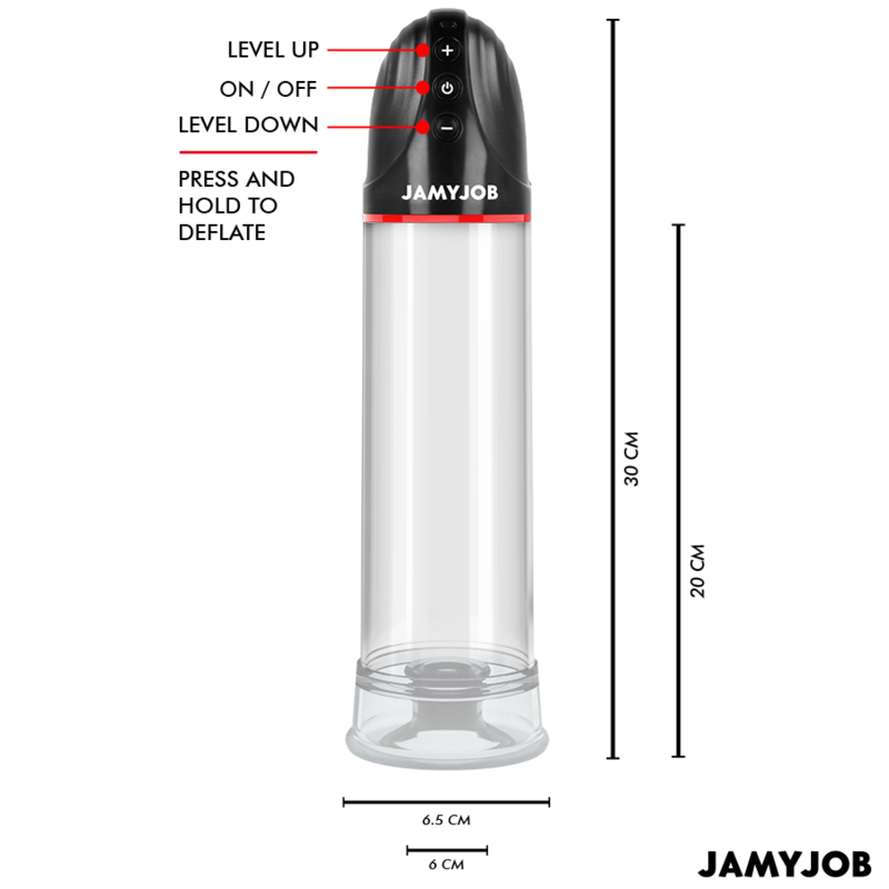 JAMYJOB - XPAND AUTOMATISCHE PUMPE 3 SAUGSTUFEN GRAU – Penispumpe Bild 5