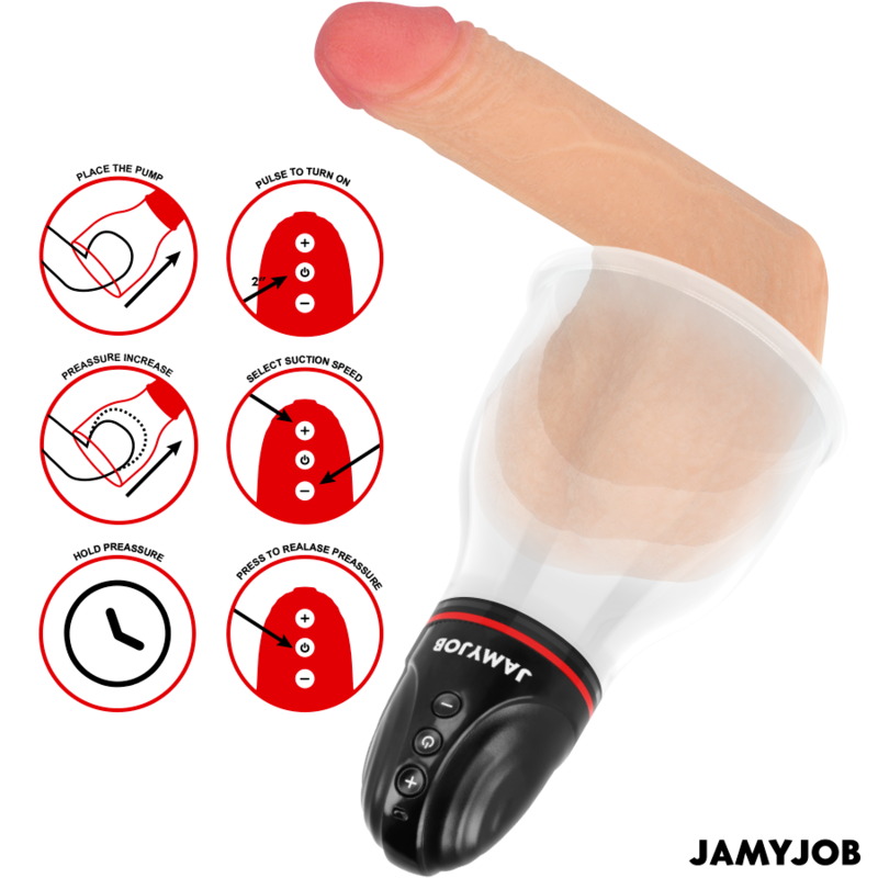 JAMYJOB - XPAND LITE AUTOMATISCHE HODENPUMPE 3 SAUGSTUFEN GRAU – Penispumpe Bild 6