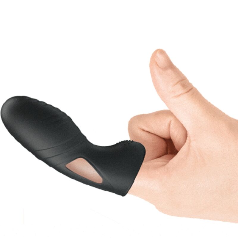 PRETTY LOVE - ALAN SILIKON-FINGERVIBRATOR SCHWARZ für sinnliche Momente allein oder zu zweit