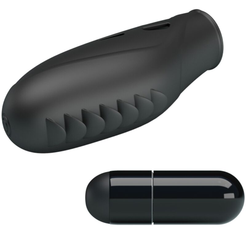 PRETTY LOVE - GILO SILIKON-FINGERVIBRATOR SCHWARZ hochwertiges Sextoy bei Secret Pulse