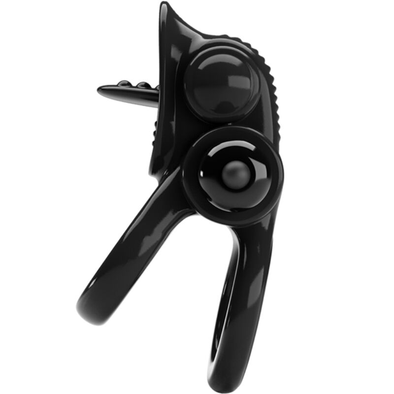 PRETTY LOVE - PASSIONATE RING DOPPELTER VIBRATIONSRING + KLITORIS-STIMULATOR SCHWARZ für intensive Stimulation und Self-Love