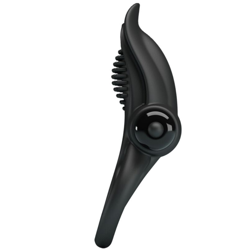 PRETTY LOVE - DOPPELTER VIBRATIONSRING + KLITORISSTIMULATOR 10 VIBRATIONEN SCHWARZ für intensive Stimulation und Self-Love