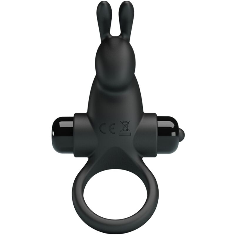 PRETTY LOVE - VIBRATIONSRING + RABBIT-KLITORIS-STIMULATOR 10 VIBRATIONEN SCHWARZ für intensive Stimulation und Self-Love