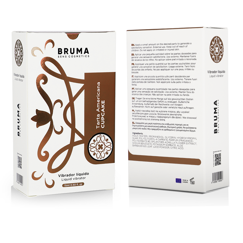 BRUMA Flüssiger Vibrator Ultra Gleitend 15 ml – Cupcake – Intensives Gleiten – Gleitgel Bild 13