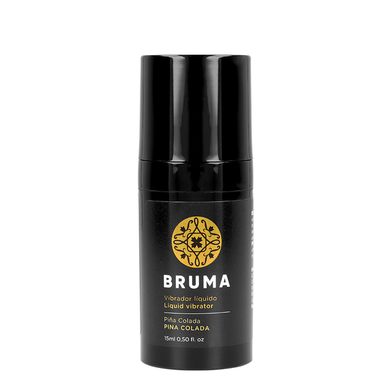 BRUMA Flüssiger Vibrator Ultra Gleitend 15 ml – Pina Colada – Intensives Gleiten Gleitgel Produktverpackung und Details