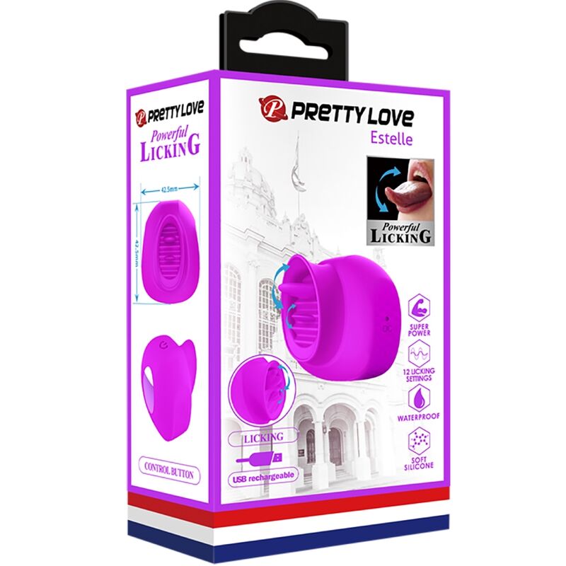 PRETTY LOVE - ESTELLE ZUNGEN-KLITORIS-STIMULATOR 12 VIBRATIONEN LILA Klitorisstimulator diskret online kaufen