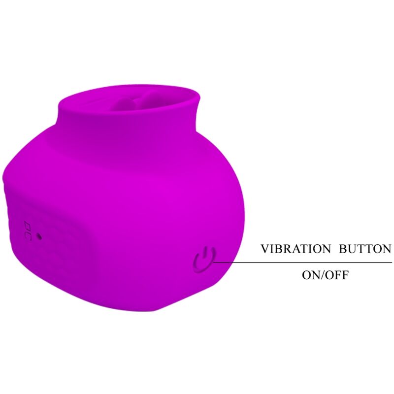 PRETTY LOVE - ESTELLE ZUNGEN-KLITORIS-STIMULATOR 12 VIBRATIONEN LILA hochwertiges Sextoy bei Secret Pulse