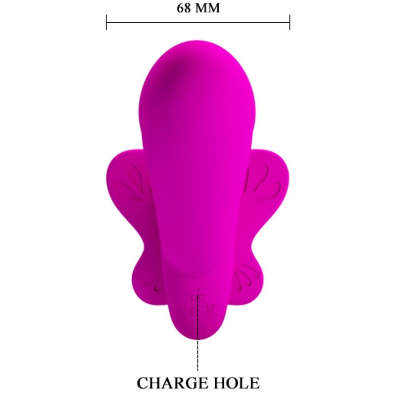 PRETTY LOVE - VALERIE DOPPEL-STRAP-ON-VIBRATOR 12 VIBRATIONEN LILA hochwertiges Intimtoy