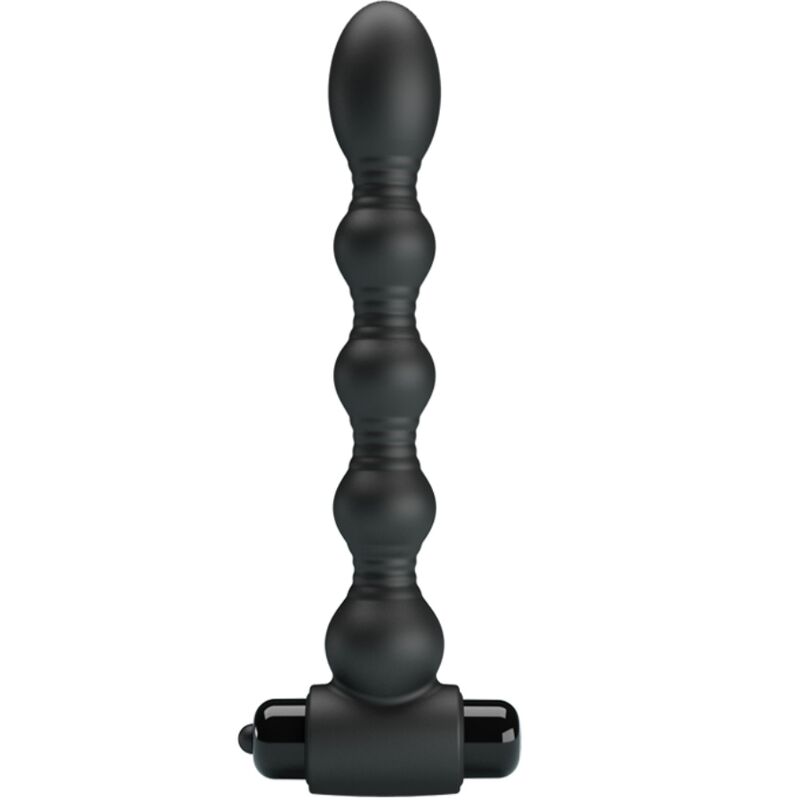 PRETTY LOVE - LYNN SILIKON ANAL PLUG 10 VIBRATIONEN SCHWARZ Analplug diskret online kaufen