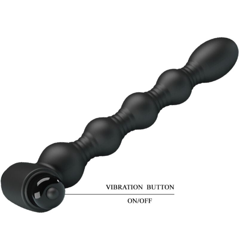 PRETTY LOVE - LYNN SILIKON ANAL PLUG 10 VIBRATIONEN SCHWARZ hochwertiges Intimtoy