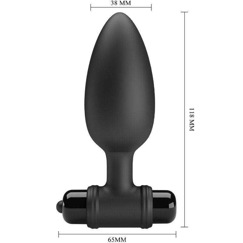 PRETTY LOVE - VIBRA BUTT PLUG 2 ANAL PLUG 10 VIBRATIONEN SCHWARZ bei Secret Pulse im Erotikshop