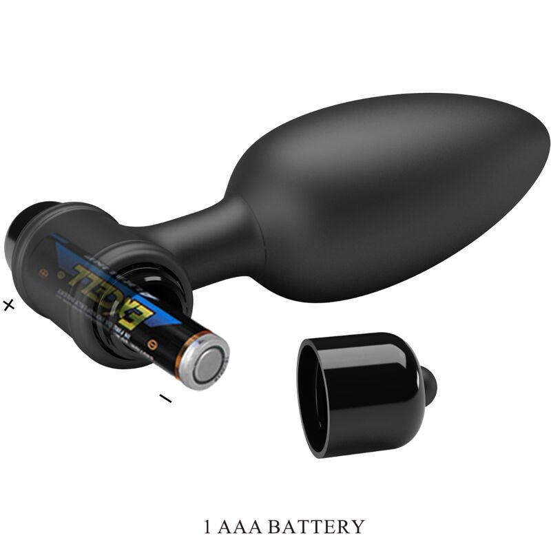 PRETTY LOVE - VIBRA BUTT PLUG 2 ANAL PLUG 10 VIBRATIONEN SCHWARZ hochwertiges Intimtoy