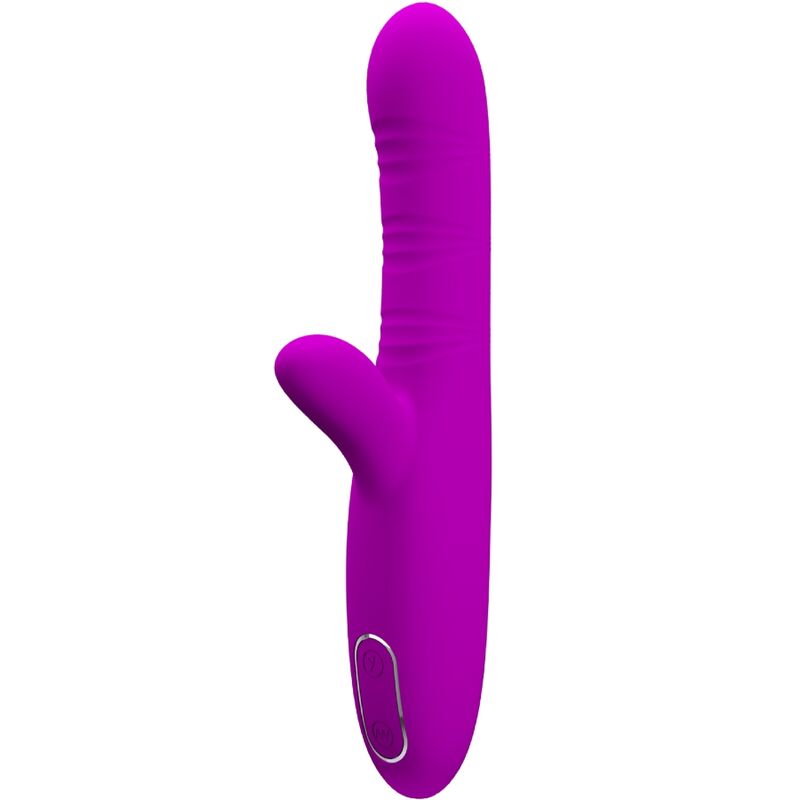 PRETTY LOVE - ANGELIQUE MULTIFUNKTIONSVIBRATOR + KLITORISSTIMULATOR LILA Klitorisstimulator Produktansicht und Details