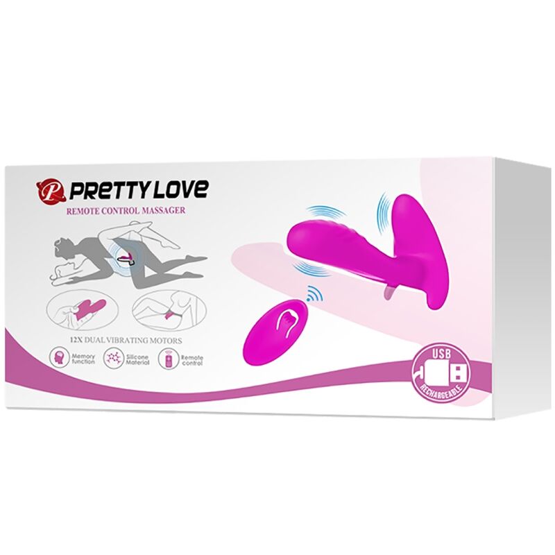 PRETTY LOVE Massager & Vibrator – 12 Vibrationsmodi, Fernbedienung & Wasserdicht hochwertiges Sextoy bei Secret Pulse