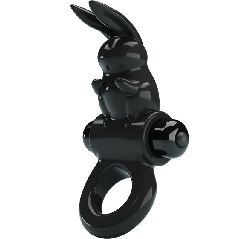 Pretty Love Rabbit Vibratorring Schwarz – 10 Vibrationsmodi | Secret Pulse Rabbit Vibrator diskret online kaufen