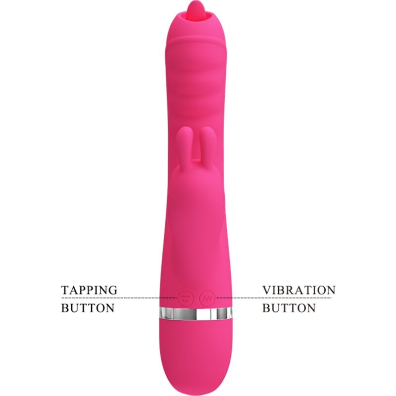 PRETTY LOVE - PHOENIX MULTIFUNKTIONS-KANINCHENVIBRATOR ROSA hochwertiges Sextoy bei Secret Pulse