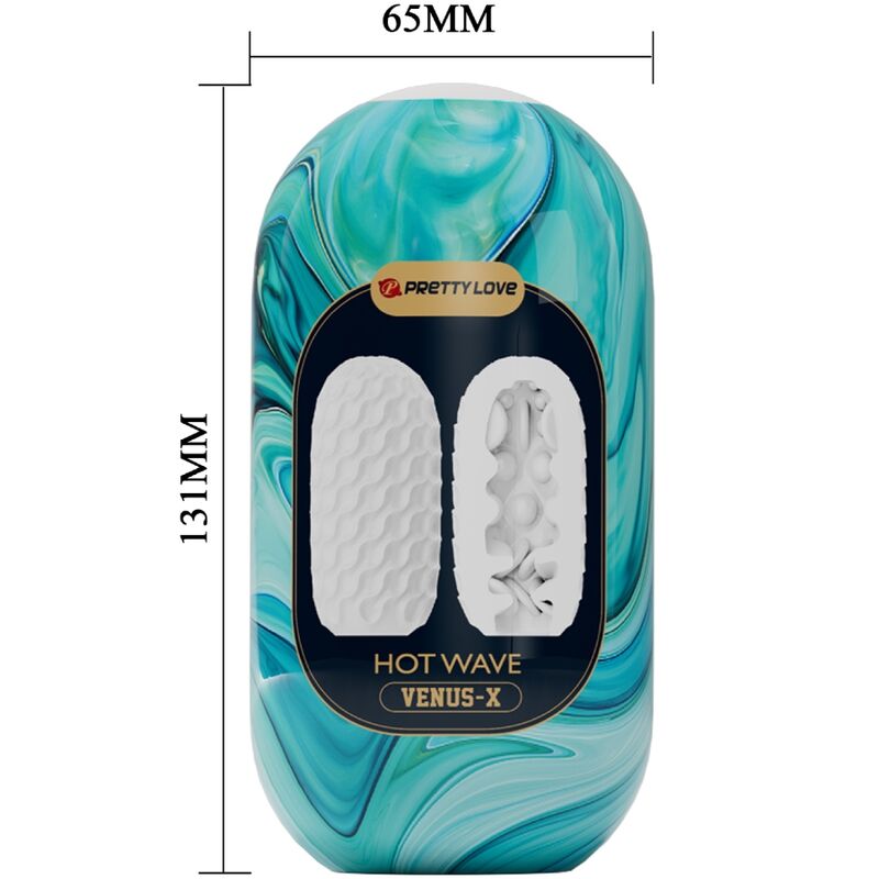 PRETTY LOVE - HOT WAVE MÄNNLICHER MASTURBATOR AUS SILIKON, WEISS bei Secret Pulse im Erotikshop