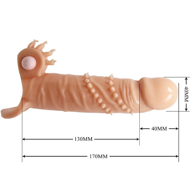 PRETTY LOVE - CONNOR PENISHÜLLE + KLITORISSTIMULATOR FLEISCH Klitorisstimulator diskret online kaufen